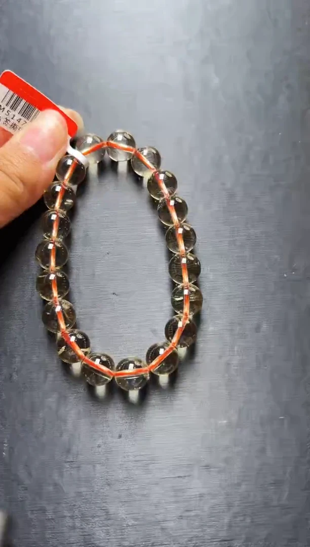 水晶手串未镶嵌黄水晶手串10m+    M51477X