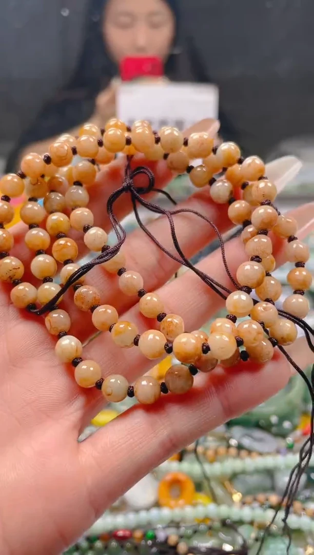 【闪购商品】翡翠颈饰未镶嵌6-7MM/J/翡翠A货一图一物