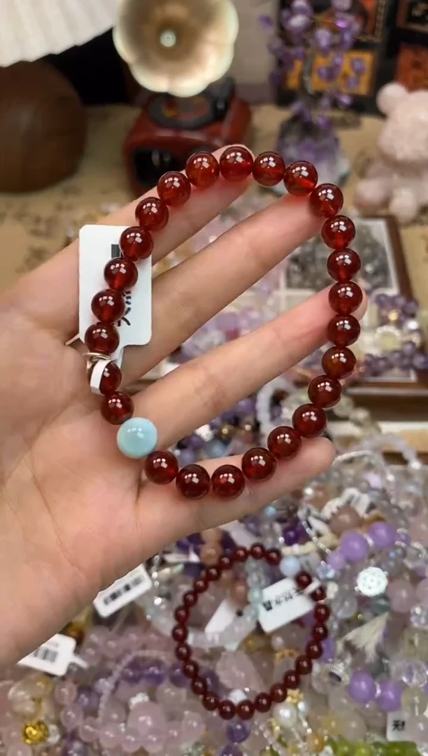 手链未镶嵌石榴石222手串