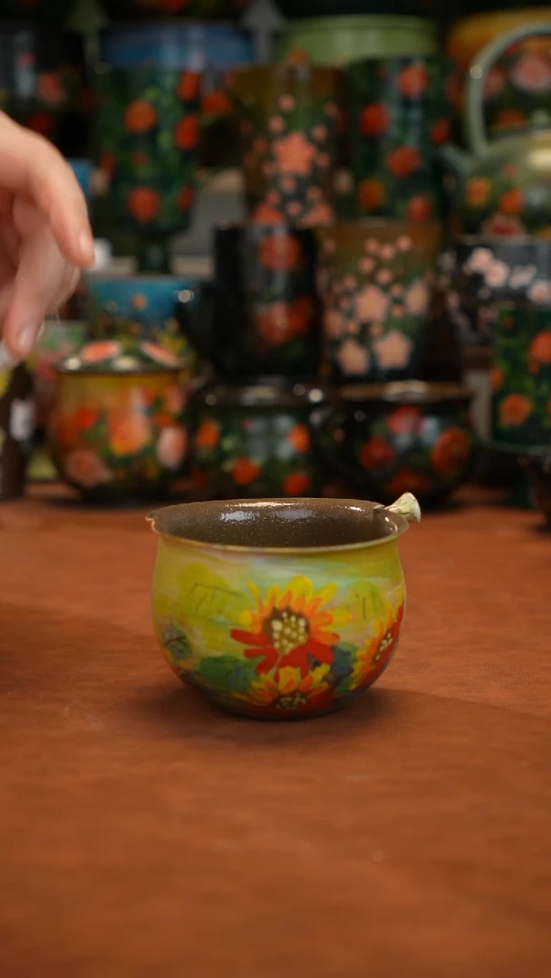 油画   釉下彩  杯子