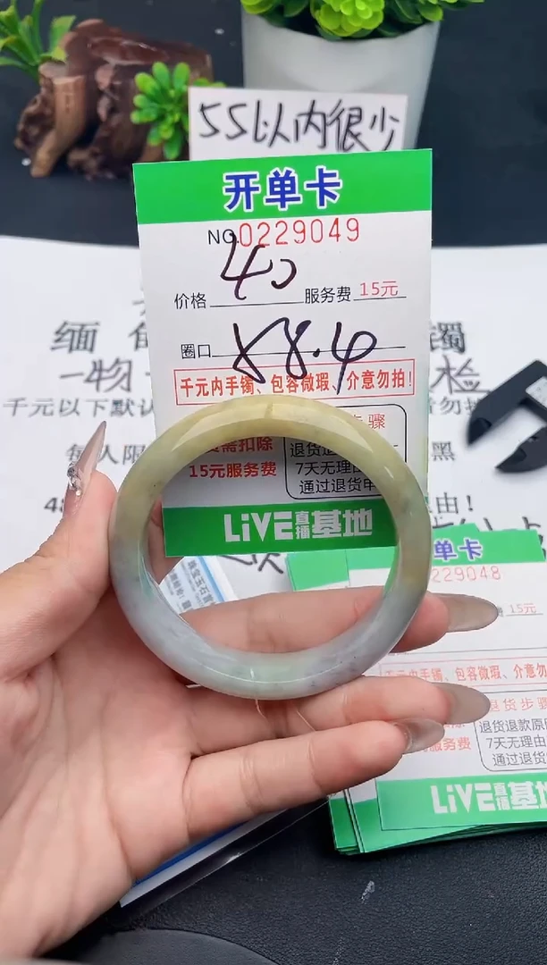 未镶嵌手镯翡翠49天然翡翠A货