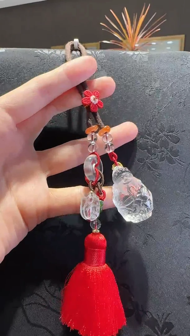 水晶手绳未镶嵌财神