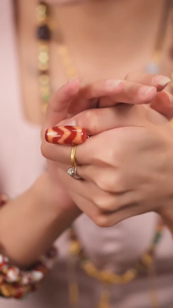 未镶嵌颈饰玛瑙/玉髓（覆膜）传世珠宝