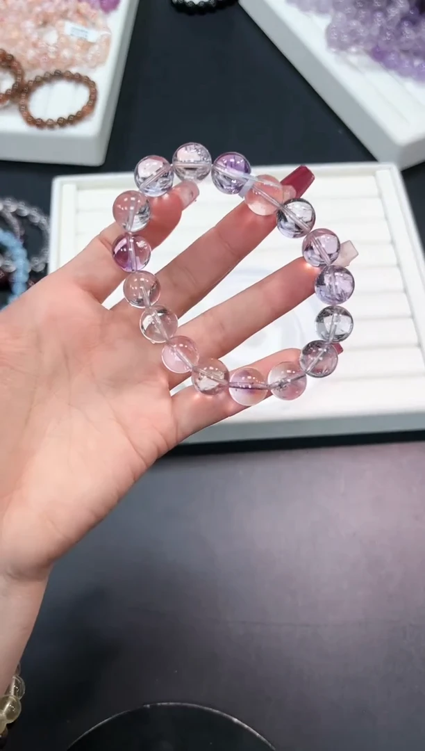 【闪购商品】水晶手串未镶嵌90f多样性发其一/1条默认微瑕