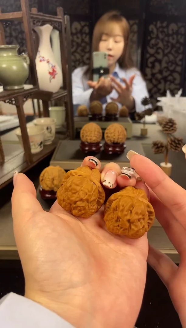 【闪购商品】文玩核桃把件蛤蟆头37尺-15