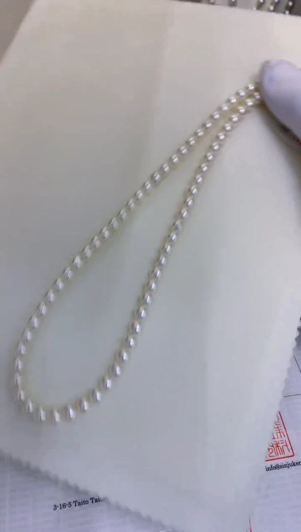 银S925镶嵌海水珍珠饰品5-5.5rose满珠链带大证