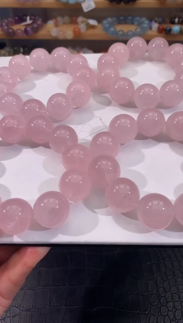 水晶手链未镶嵌多样性发一 粉水20