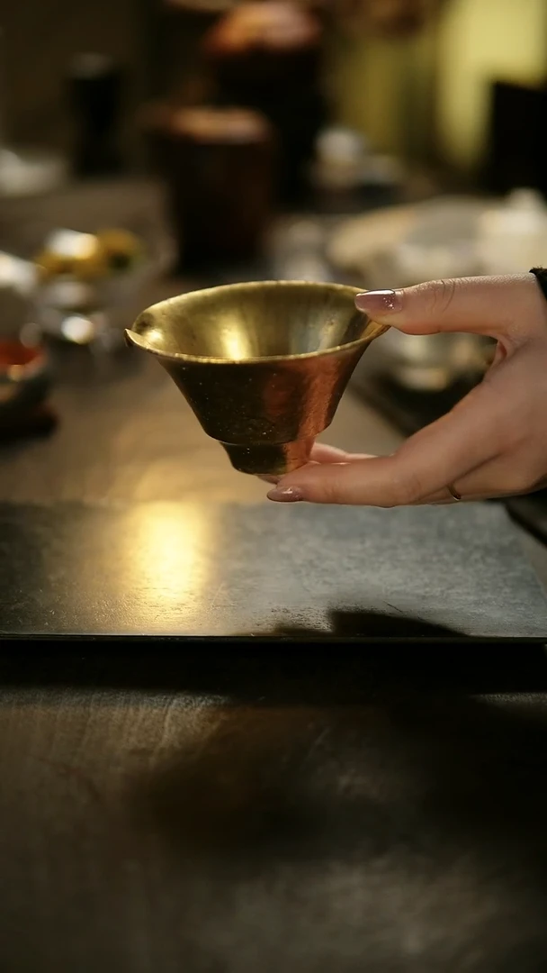 阿眠   松风舍程伟金彩公道杯