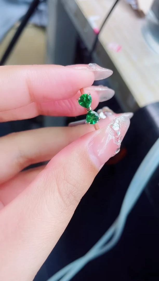 【闪购商品】石榴石戒指银S925镶嵌戒指