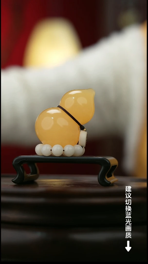 玉【福禄】天然玉石手把件