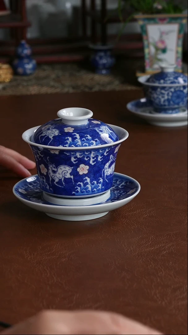 景德镇高端茶器手工手绘陶瓷茶具