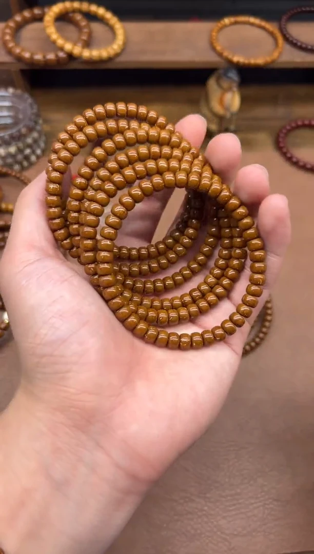手串紫金鼠A371 5*7纯色鼠尖实心算盘