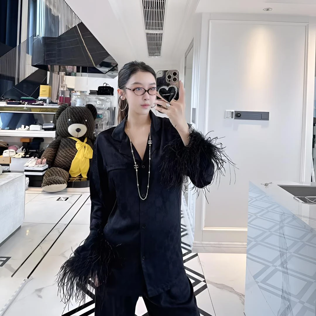 提花春夏新款冰丝高级轻奢家居服