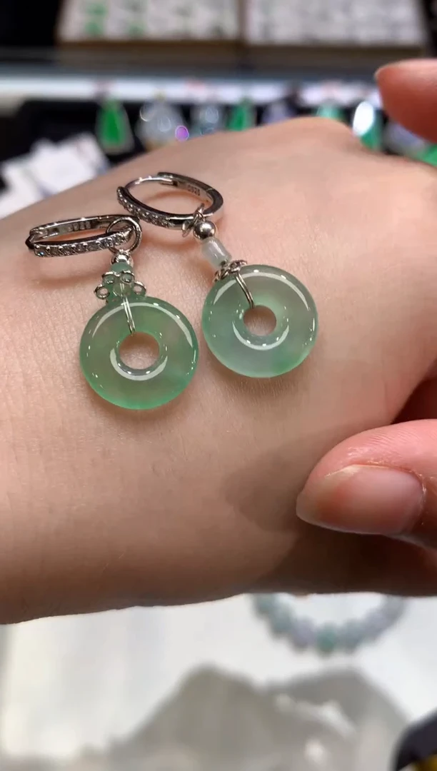 翡翠未镶嵌耳饰A149|880