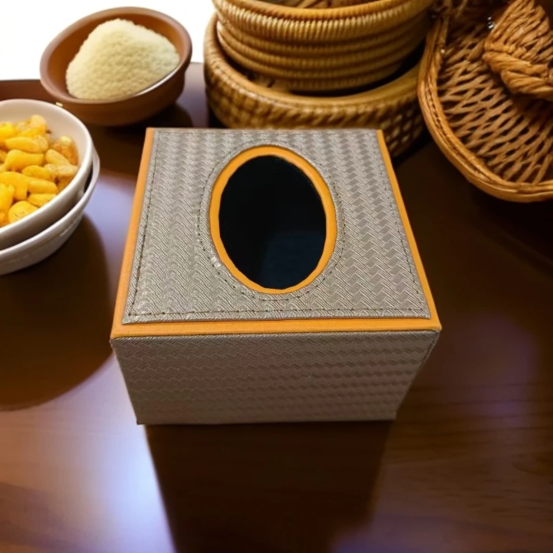 印刷压印防磨热塑欧式烫金纸巾盒纸抽时尚创意轻奢手工复古客厅