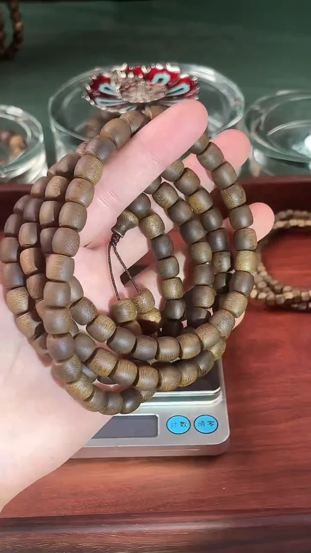 手串沉香棋楠筒珠0.8x108多圈多样性发一