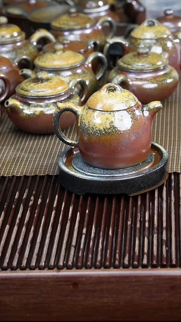 茶壶紫砂简*柴烧 秦权
