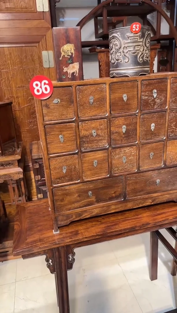 【闪购商品】木木艺缅花横药材柜1900.88888