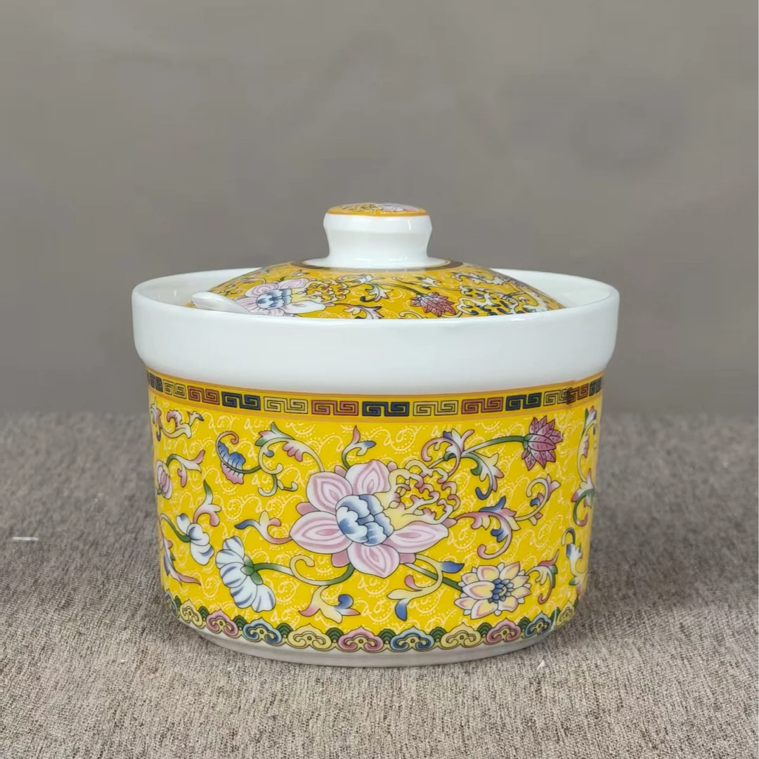 4.5文韵珐琅彩调味罐