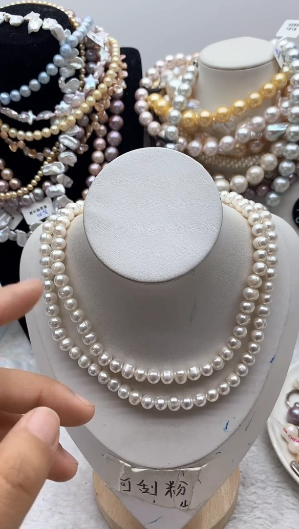 淡水珍珠钛钢颈饰38