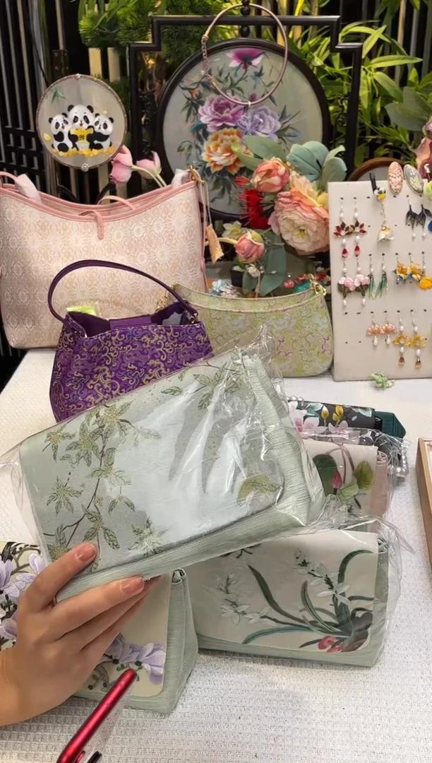 织绣微*非遗绒花手工饰品