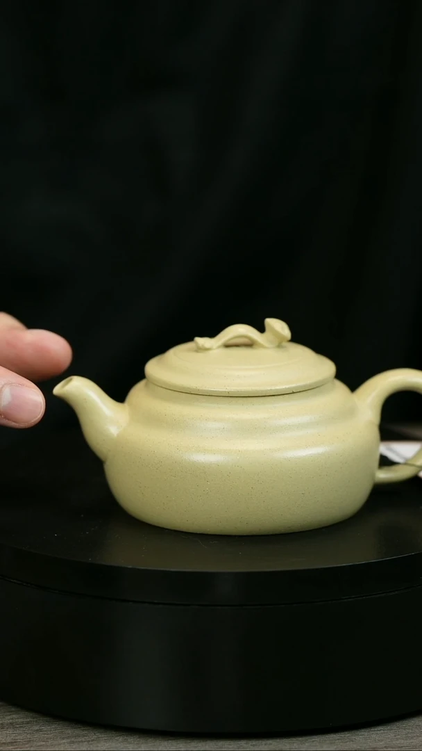 茶壶紫砂主*席H1757范菊芳本绿扁韵如意