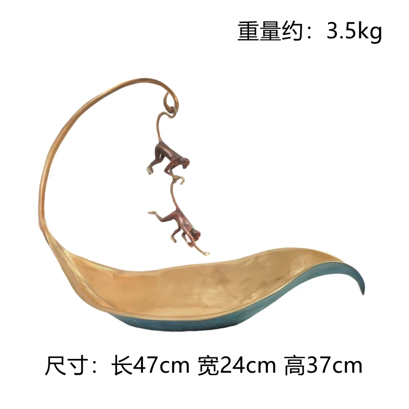 【本尼家】Q82铜雕塑摆件创意家居装饰47*24*37cm