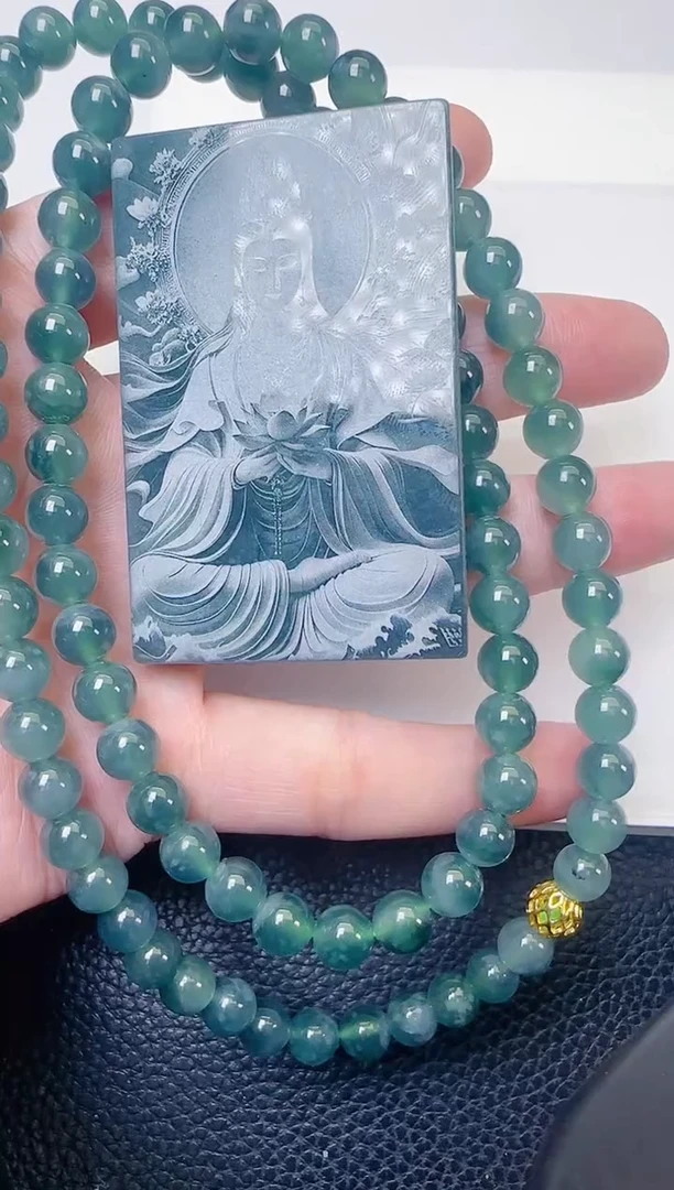 颈饰未镶嵌翡翠天然A货翡翠  多样性随机发其一