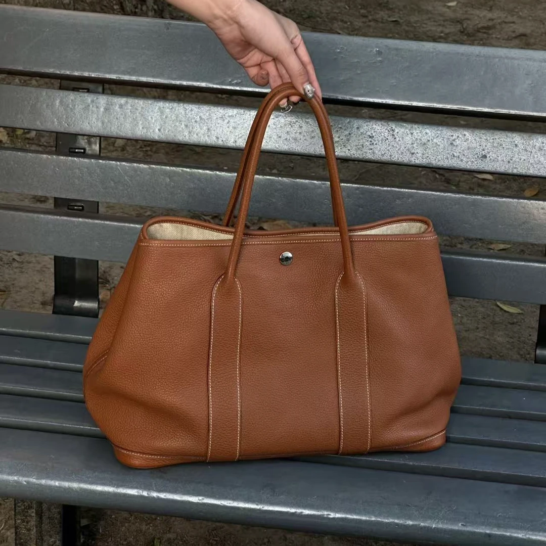 95新 Hermes/爱马仕 坤球奢选爱马仕花园36手提包