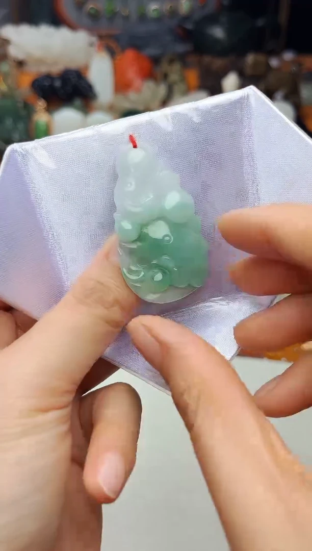 【闪购商品】翡翠颈饰未镶嵌连年有鱼