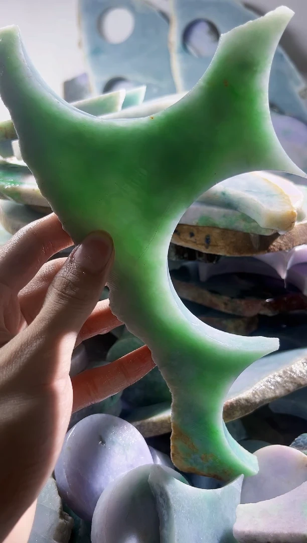 翡翠裸石缅甸翡翠A货陈2016