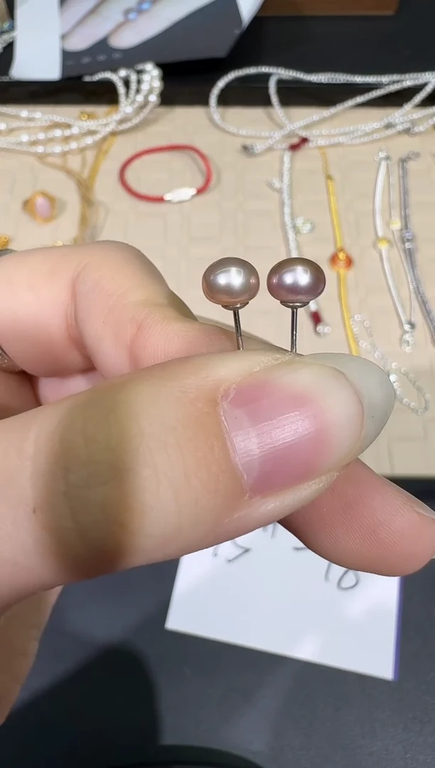 【闪购商品】淡水珍珠耳饰未镶嵌X0209-77-8