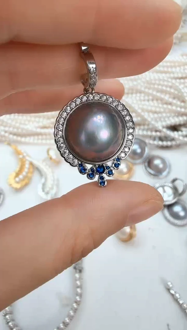 未镶嵌颈饰拼合珍珠（马贝珠）双十一福利