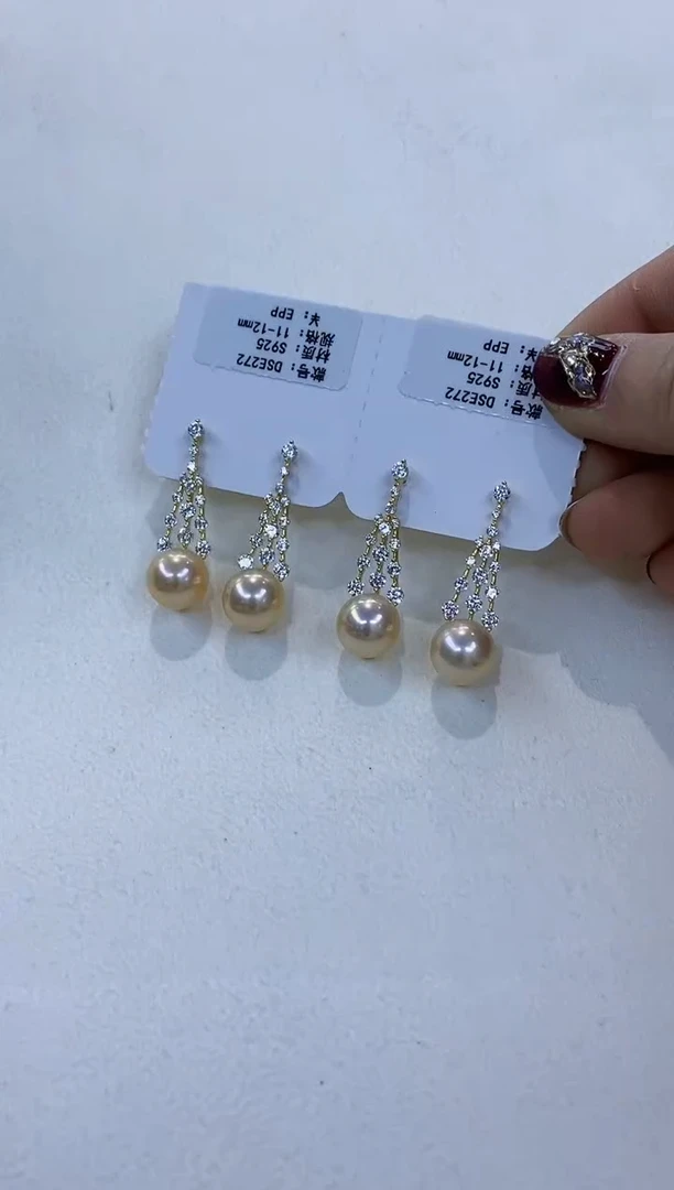 未镶嵌耳饰淡水珍珠淡水耳钉多样性发一