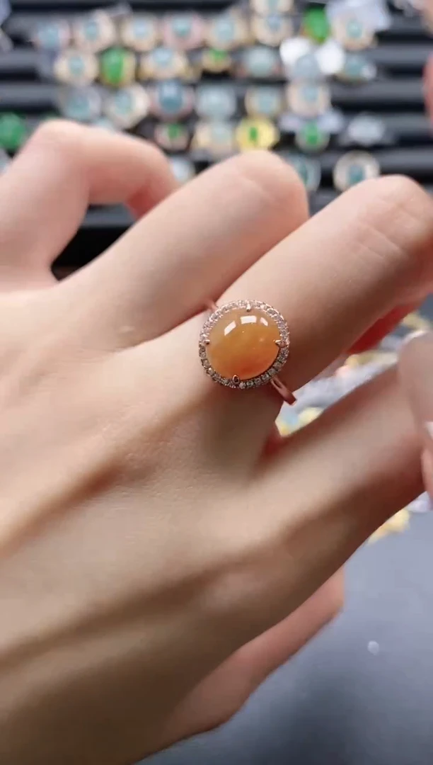 【闪购商品】翡翠戒指银S925镶嵌51151