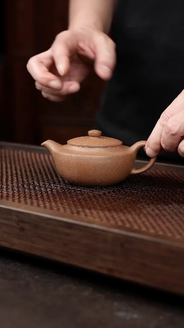 茶壶紫砂老段汉扁