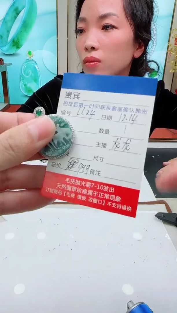 颈饰未镶嵌翡翠LL24翡翠吊坠-多样性发其一