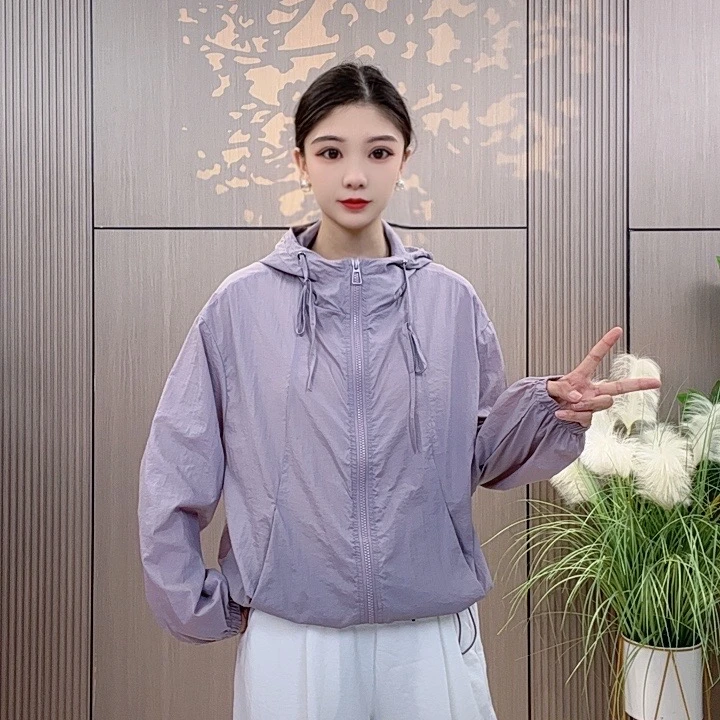 2506夏季新款防晒衣女短款休闲外套小个子薄款防晒服