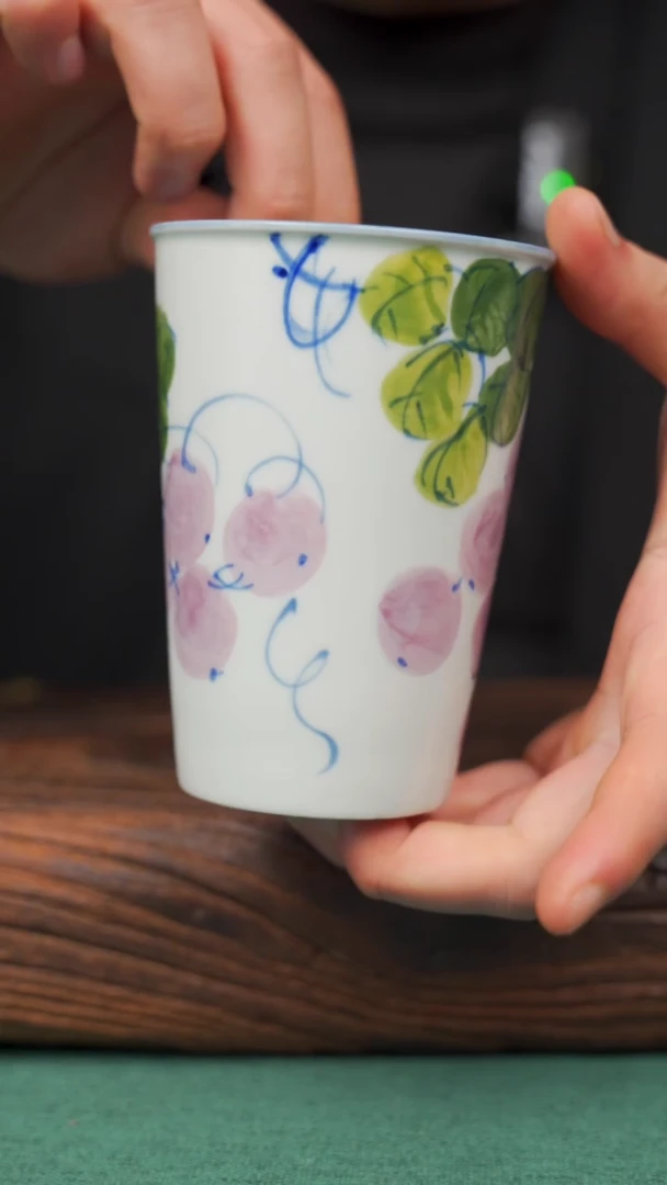 【闪购商品】瓷片33寻一缕瓷香杯釉下手工手绘瓷器