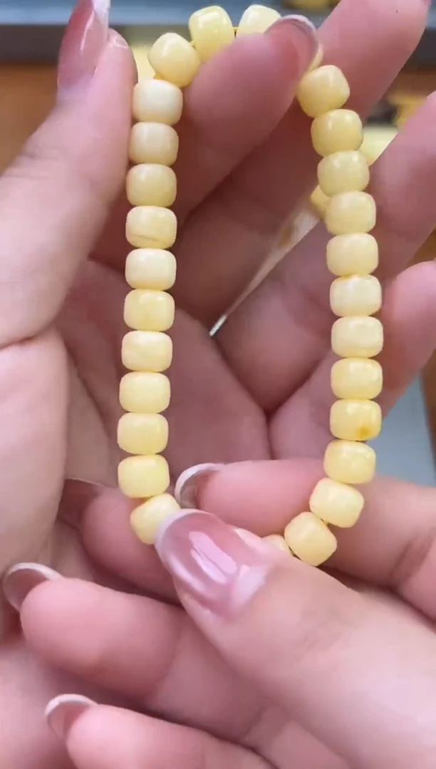 未镶嵌蜜蜡裸石琥珀蜜蜡手串