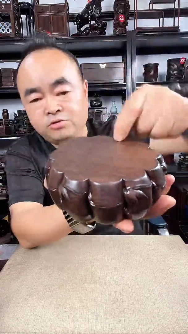 木大号竹节圆老李红木工艺品