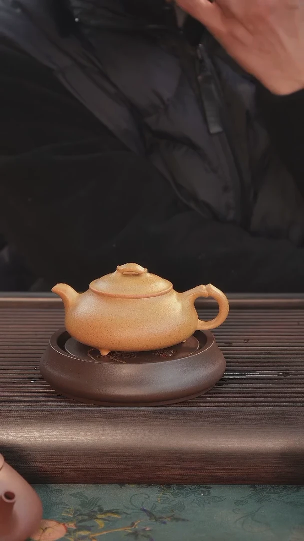 【闪购商品】紫砂茶壶150cc顶级纯度黄金段简瓢