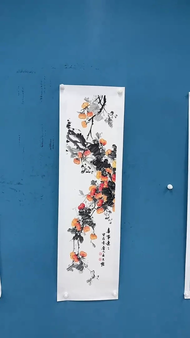 【闪购商品】国画1.19-王夫怀-四尺对开花鸟31