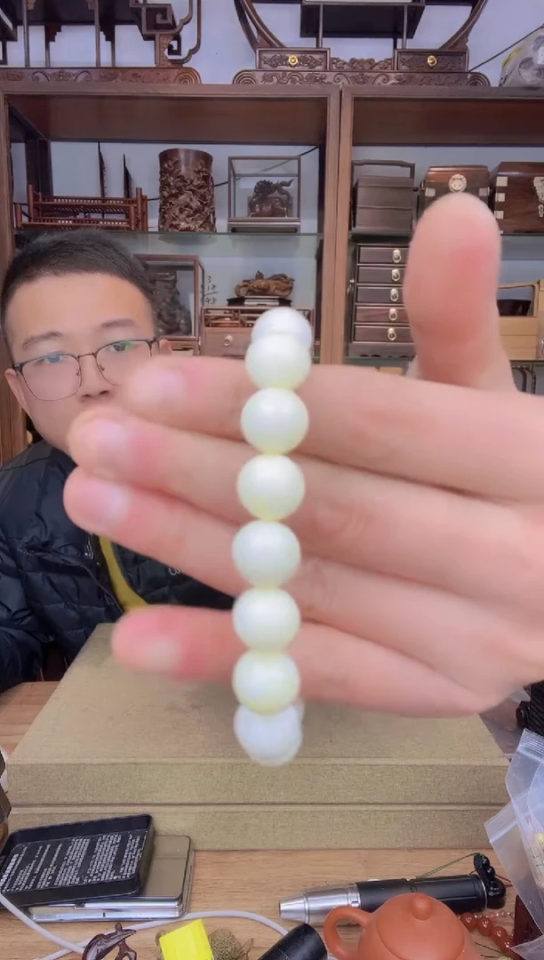 【闪购商品】乌木类书架182海1.2圆珠单圈手串