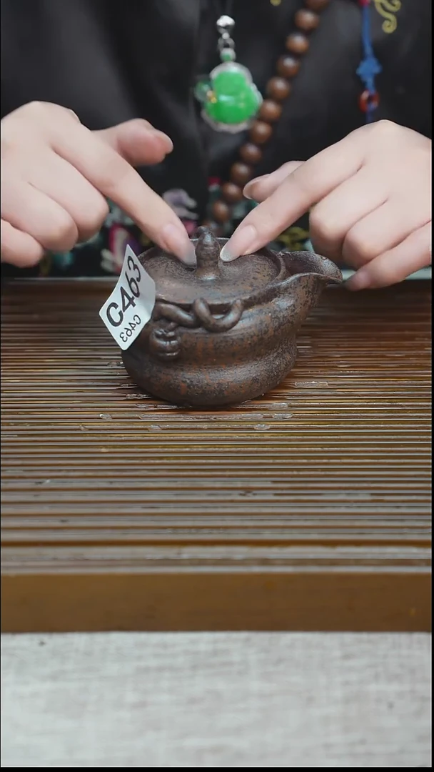 纯手工粗陶茶具每一只不一样