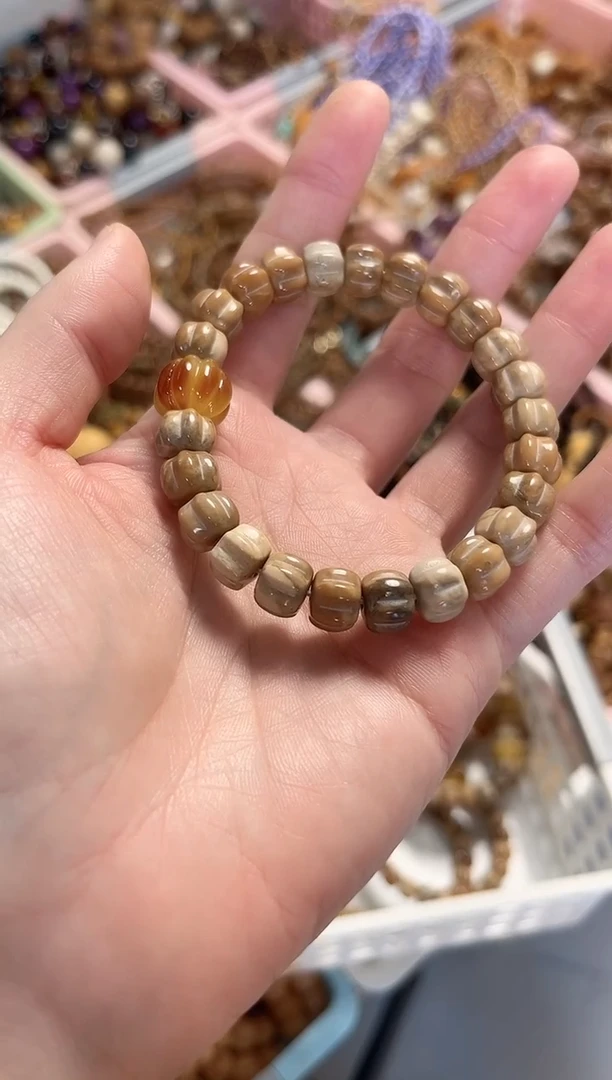 手串库克库克妖花楼兰南瓜手串 10mm 多样性发货