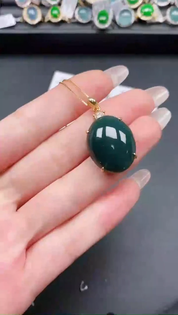 翡翠戒指银S925镶嵌11111