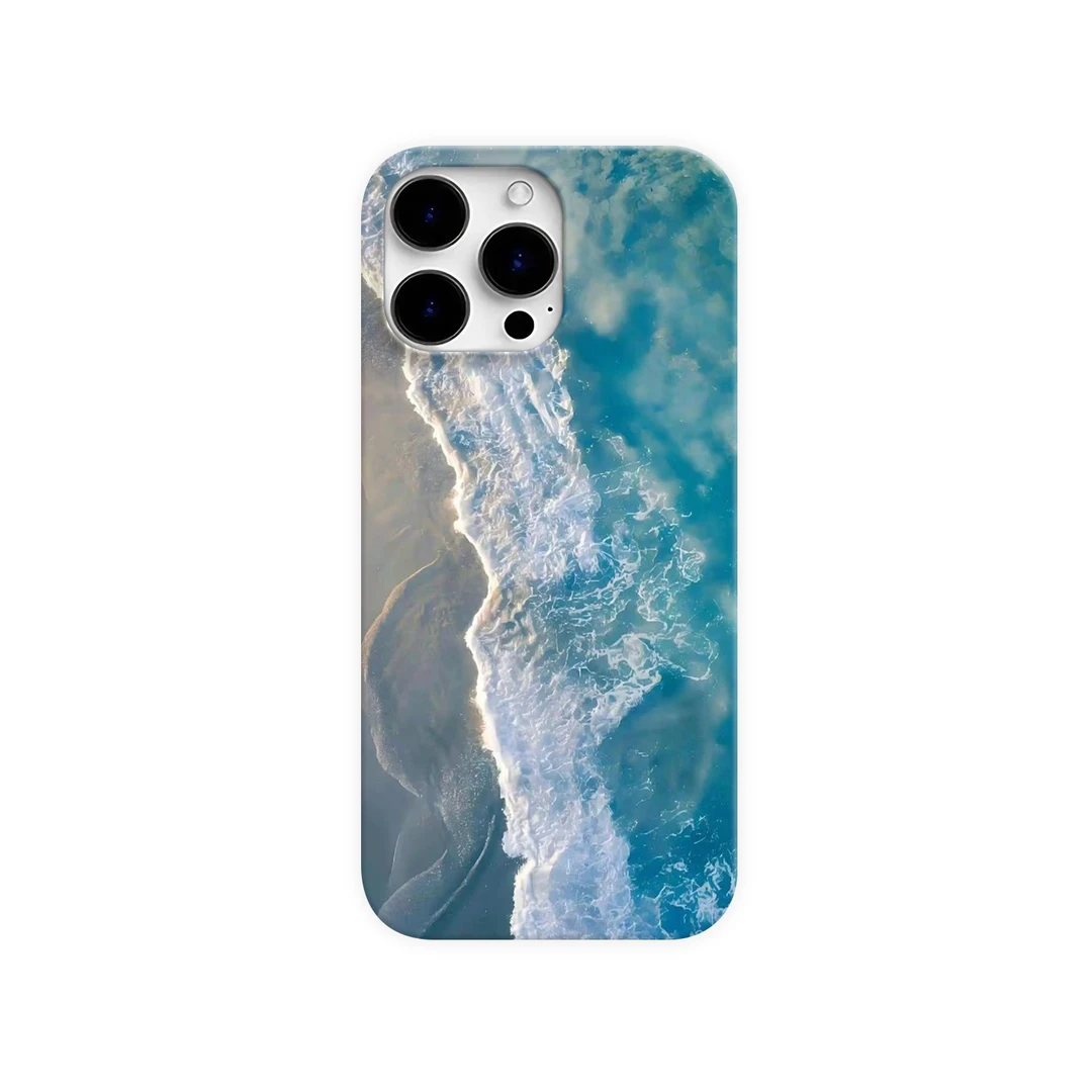 简约海浪手机壳适用于苹果16promax安卓华为荣耀vivo小米oppo一加