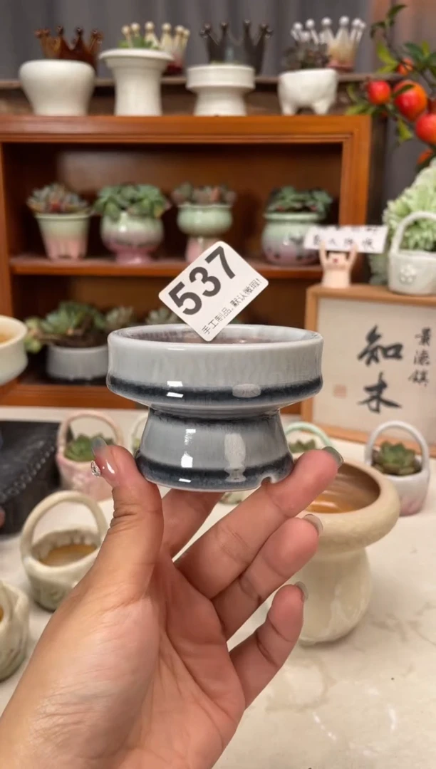 瓷片537知木小芳花盆编号