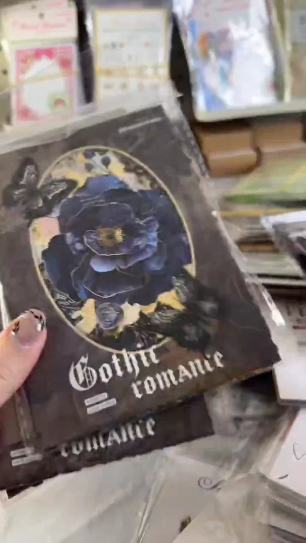 一*月哥特浪漫素材纸 随机3款+送1包